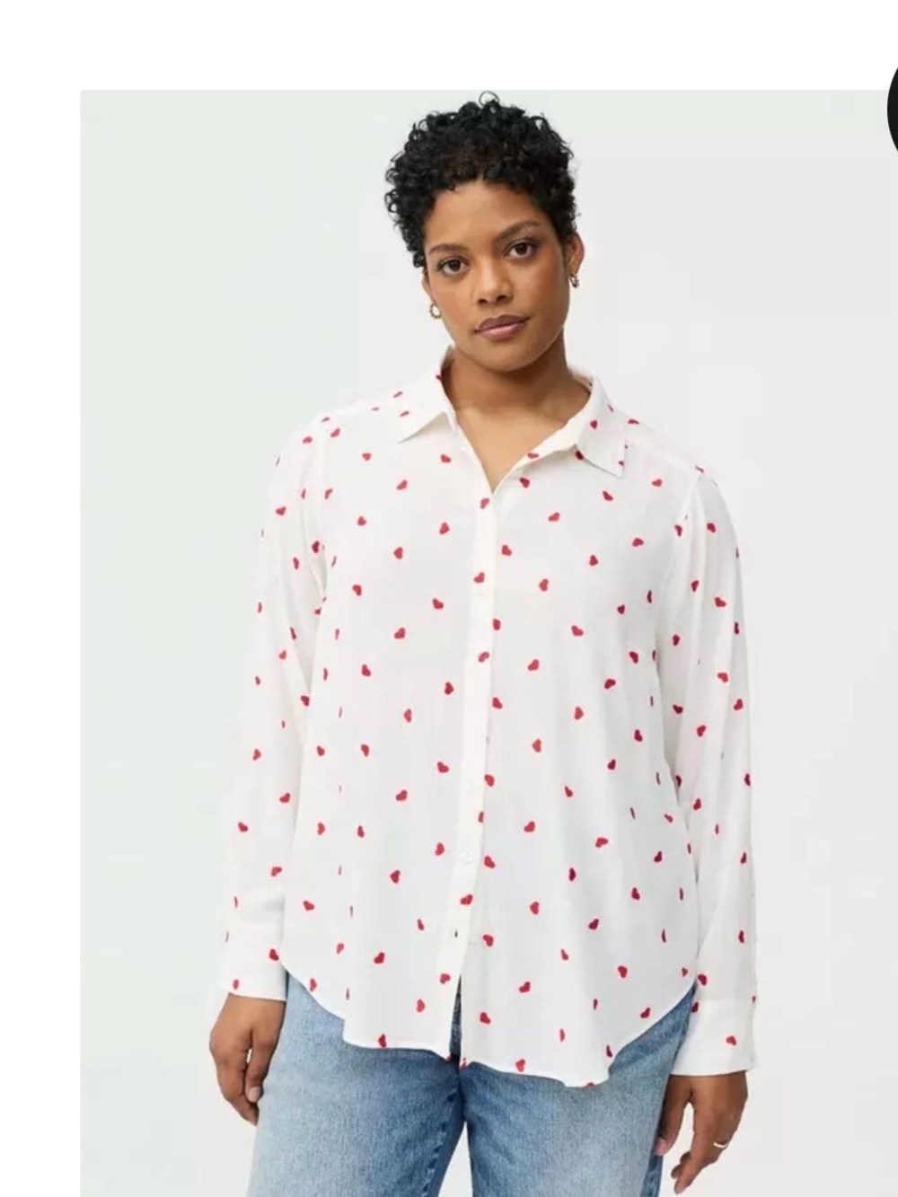 Torrid - Lizzie Embroidered Button-Down Shirt - 3X